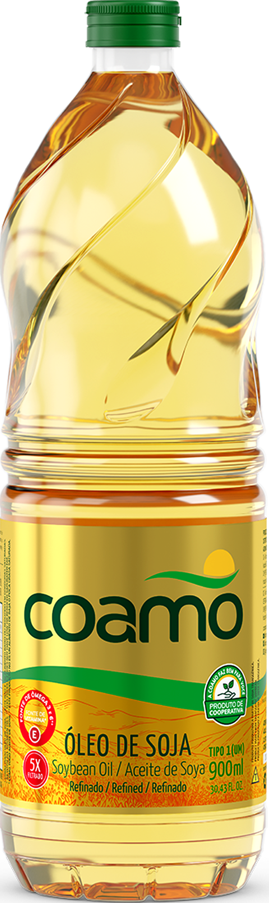 óleo de soja coamo 900ml