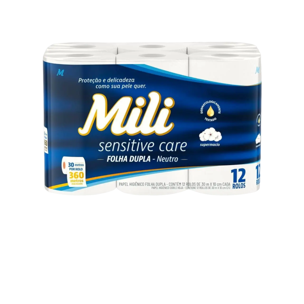 Papel Higiênico Mili FD 12x30m