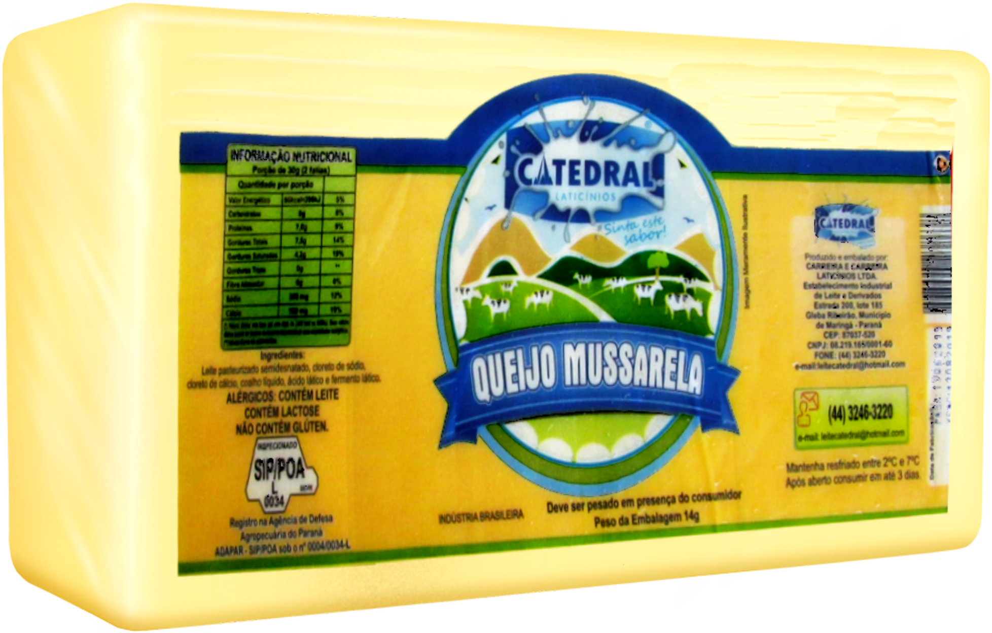 Queijo Mussarela Catedral Peça