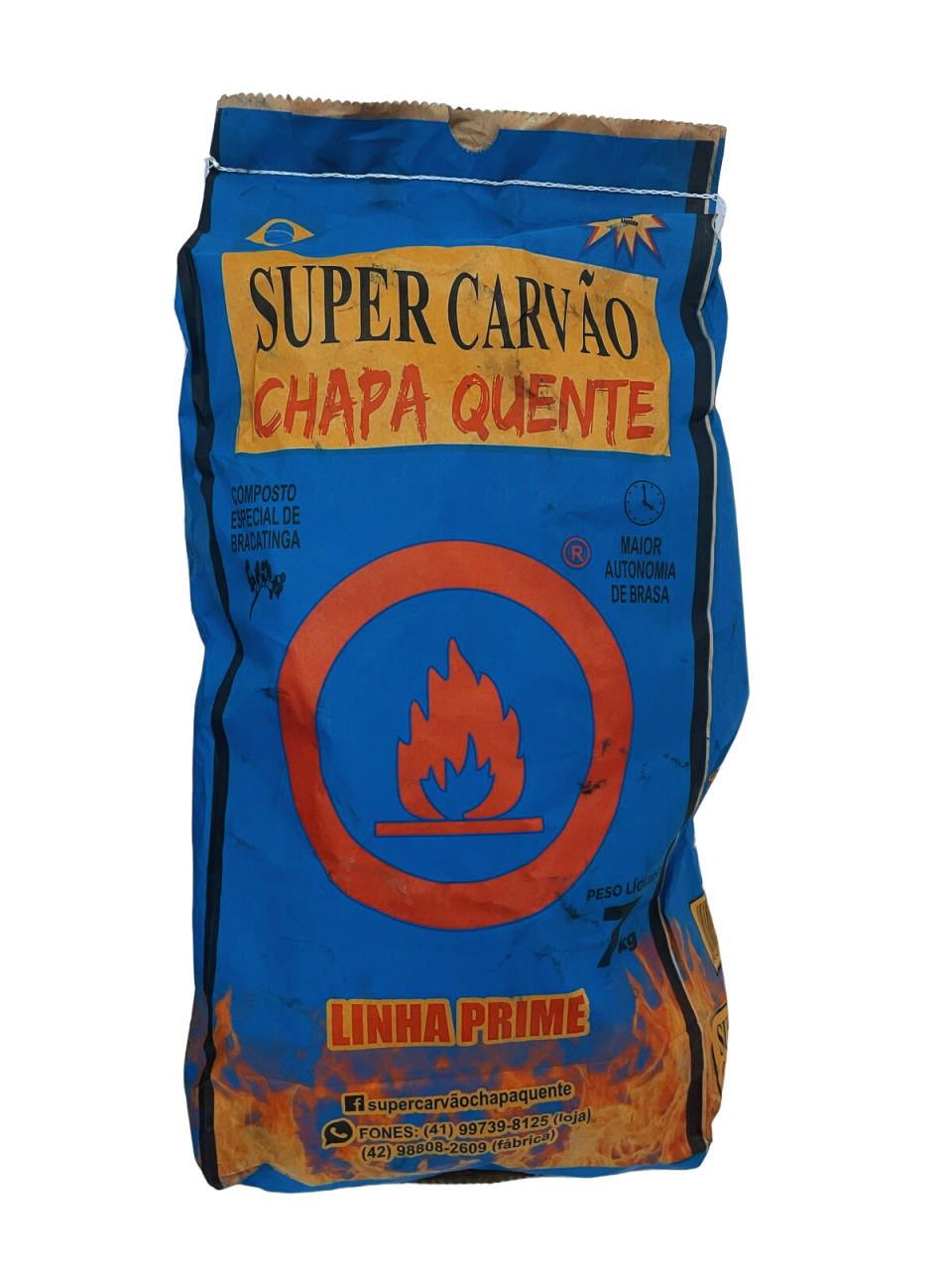 Carvão Chapa Quente 7kg